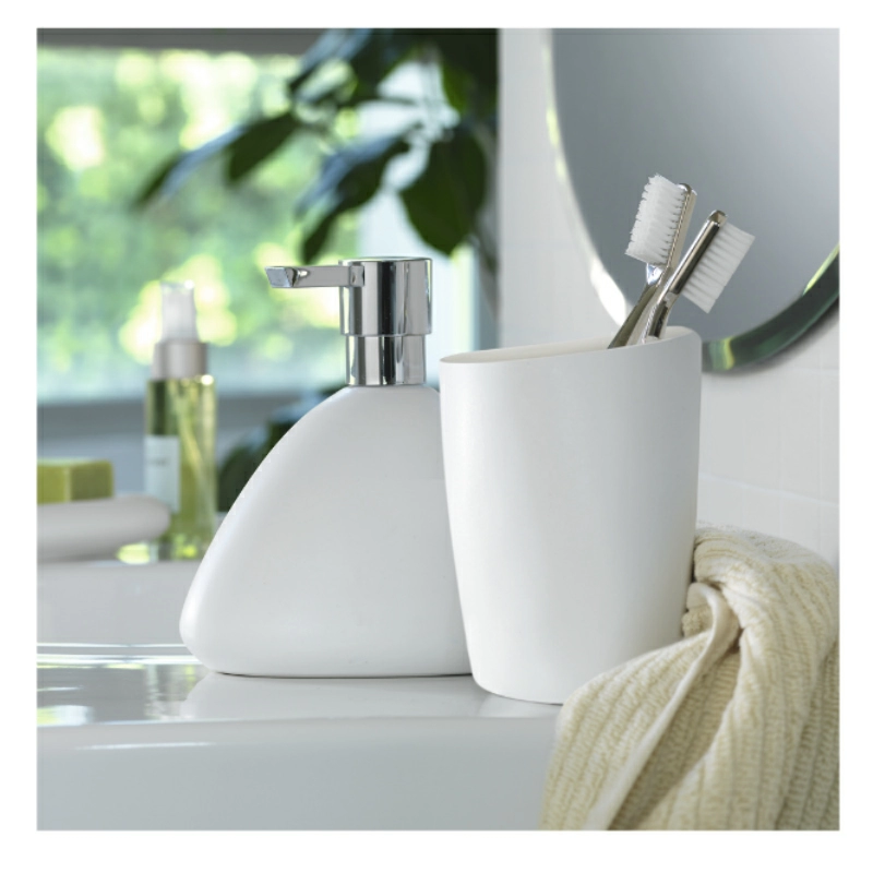 2 Дозатор для жидкого мыла Spirella Etna, белый фото 3