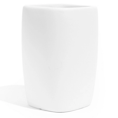Полноразмерное изображение Стакан для зубных щеток Spirella Retro, белый