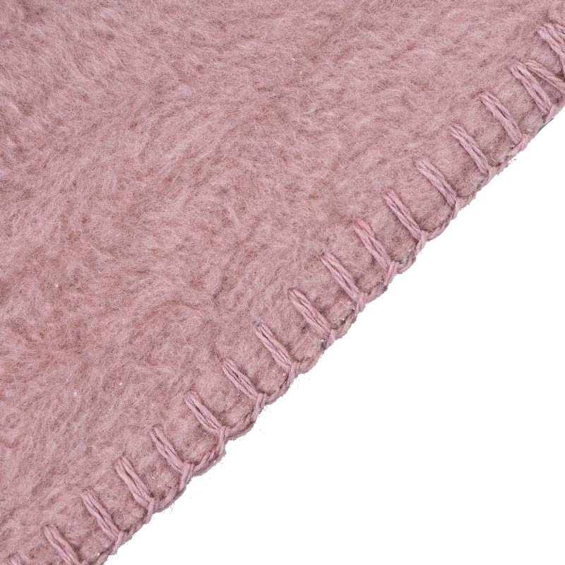 4 Плед 200x220см Pappel Cotton, розовый с серым фото 3