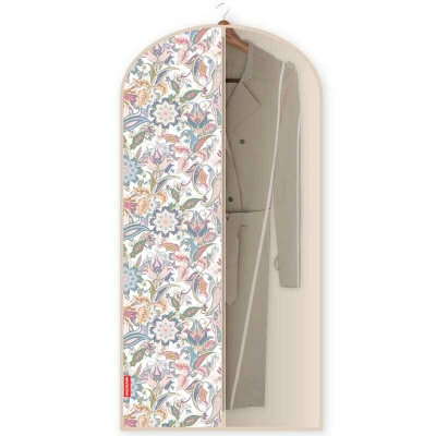 Полноразмерное изображение Чехол для одежды Hausmann Paisley 60x137см, бежевый