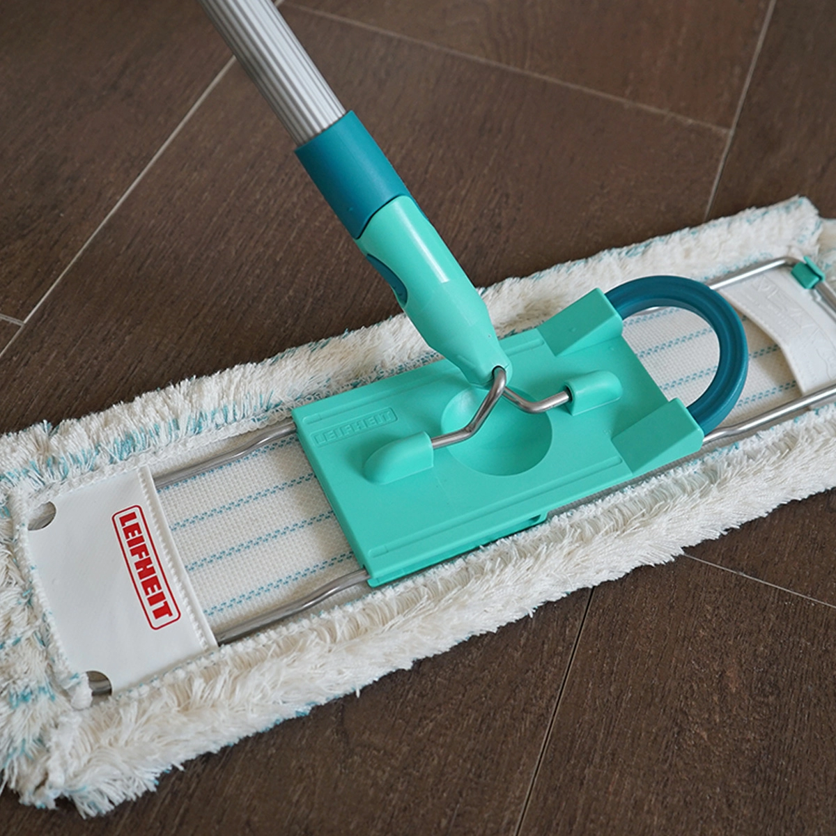Швабра для мытья полов Leifheit Profi XL Cotton Plus, алюминиевая фото 5