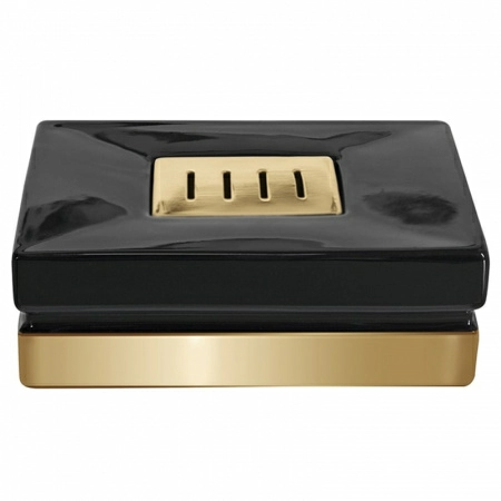 1 Мыльница Spirella Roma, цвет черный фото 1