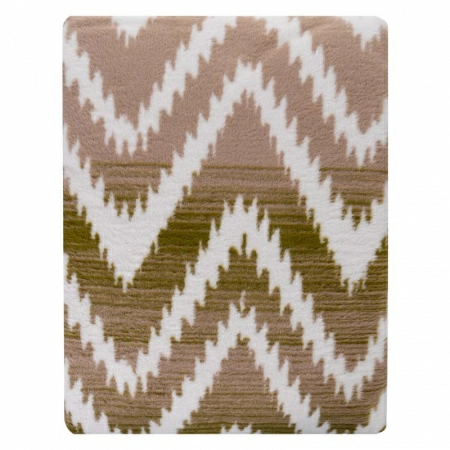 2 Плед 200x220см Pappel Cotton, красный с бежевым фото 5