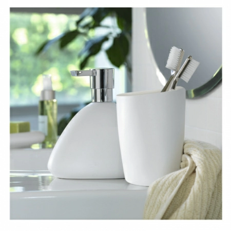 2 Дозатор для жидкого мыла Spirella Etna, белый фото 3