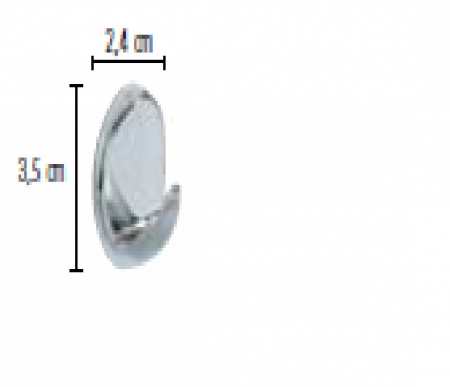 Картинка Набор крючков Spirella, 3шт, цвет серебро фото 2