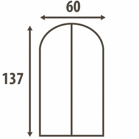 Чехол для одежды Hausmann Paisley 60x137см, бежевый фото 4
