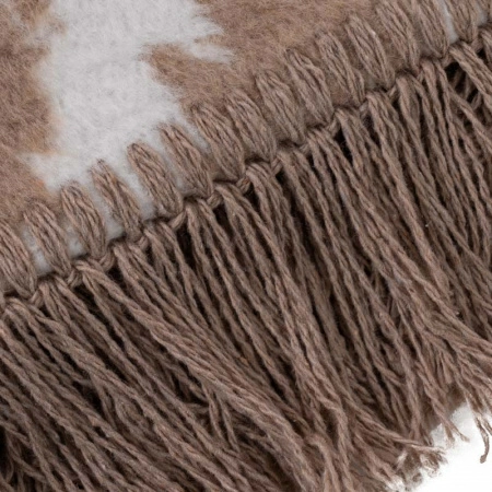 5 Плед 200x220см Pappel Cotton, красный с бежевым фото 2