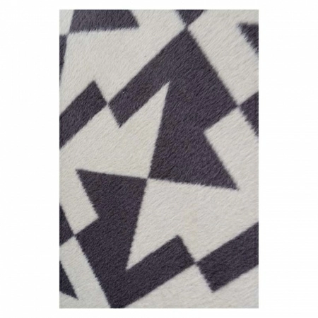 Плед 150x200см Pappel Scotch Jacquard, серый с белым фото 2