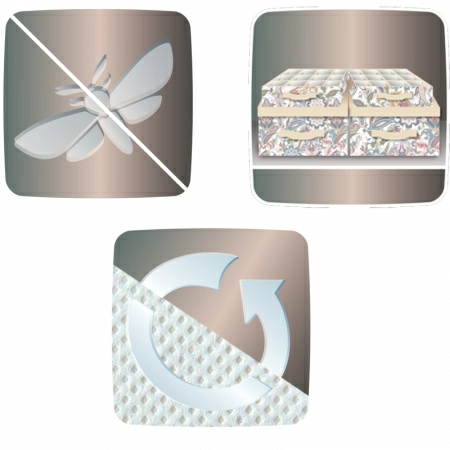 4 Чехол для одежды Hausmann Paisley 60x100см, бежевый фото 3