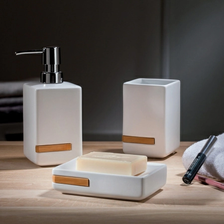 3 Дозатор для жидкого мыла Spirella Oslo, белый фото 2