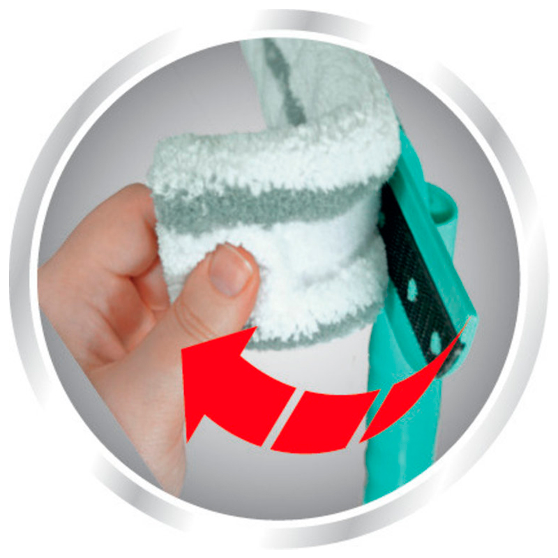 Щётка для мытья окон с губкой и телескопической ручкой Leifheit Basic Wet & Dry (100-155см) фото 3